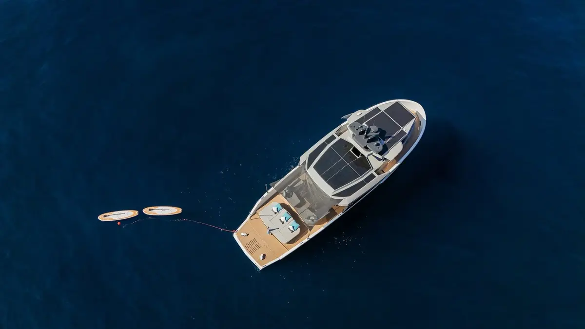 Arcadia Sherpa 60, main deck — Ibiza Yachts Hire, Ibiza. Arcadia Sherpa 60 — 18.7m