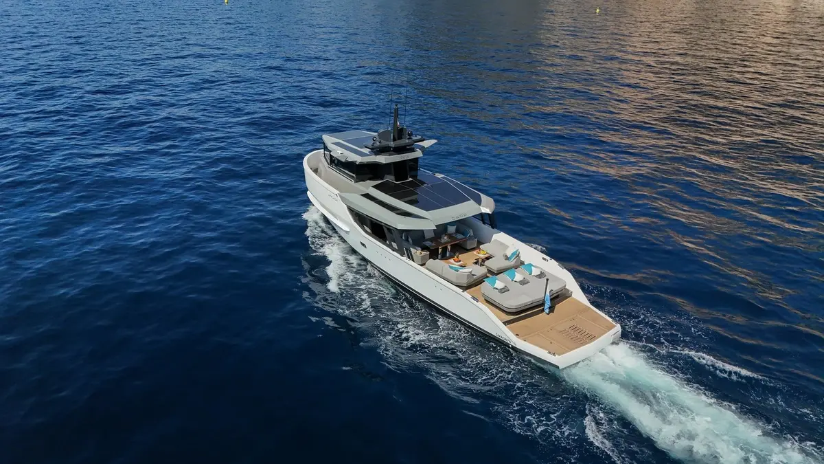 Arcadia Sherpa 60, aft deck — Ibiza Yachts Hire, Ibiza. Arcadia Sherpa 60 — 18.7m