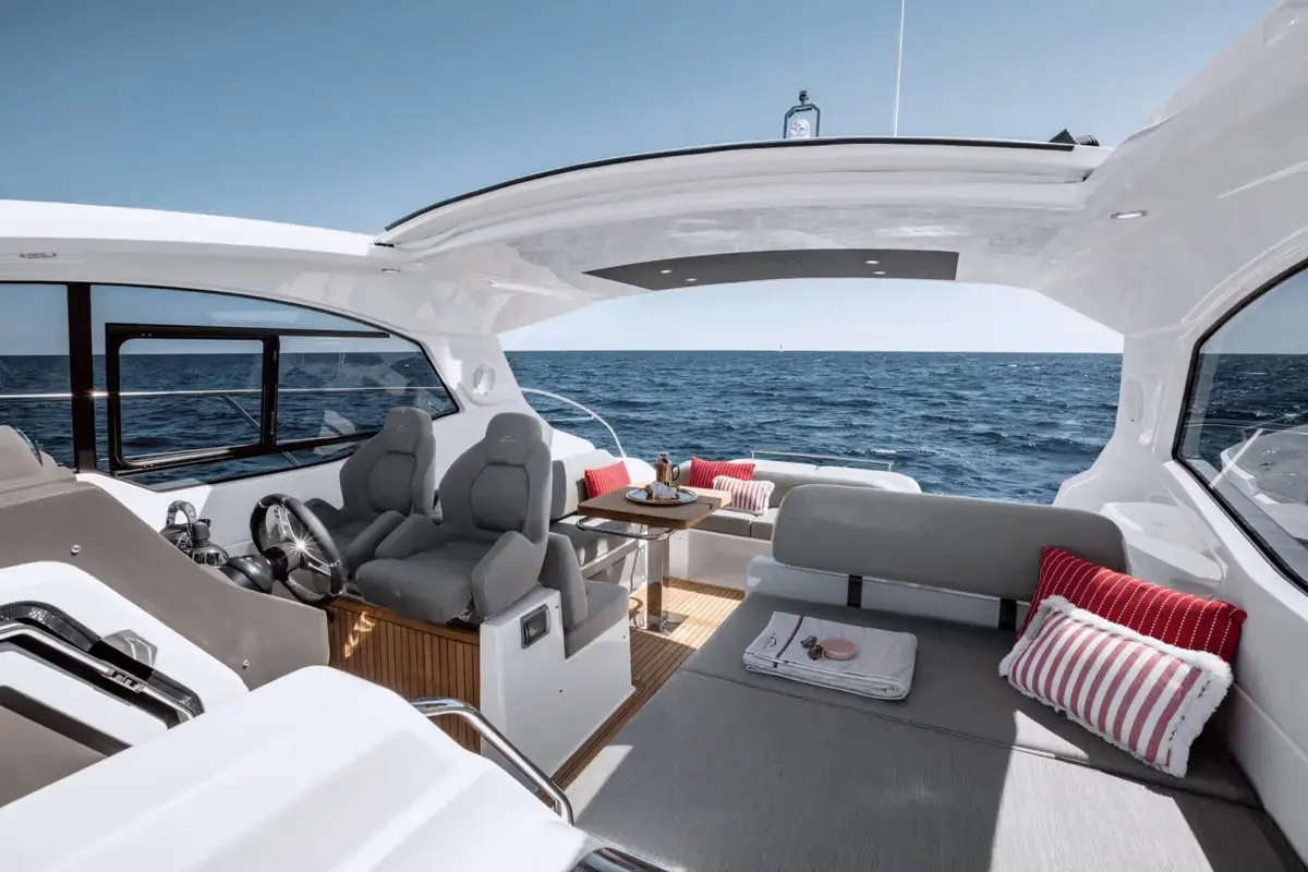 Azimut 45, aft deck — Ibiza Yachts Hire, Ibiza. Azimut 45 — 13.7m