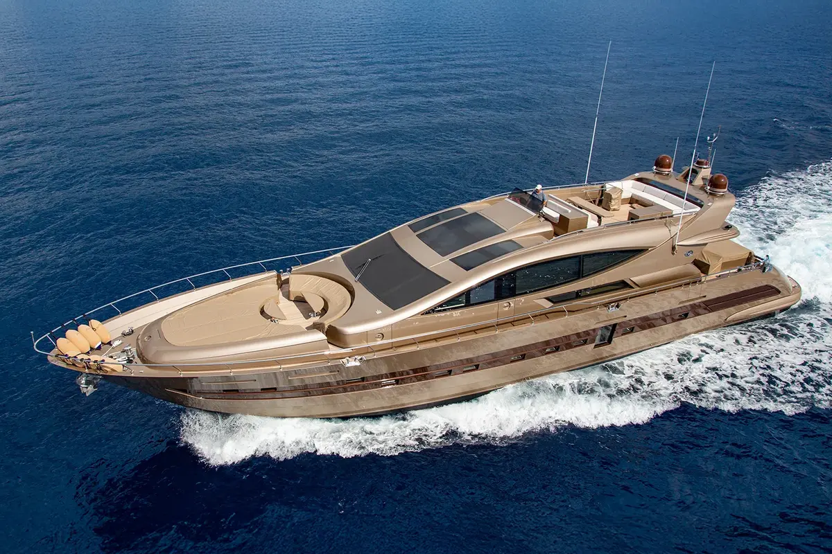 Cerri 102’ Flying Sport, exterior — Ibiza Yachts Hire, Ibiza. Cerri 102’ Flying Sport — 31m