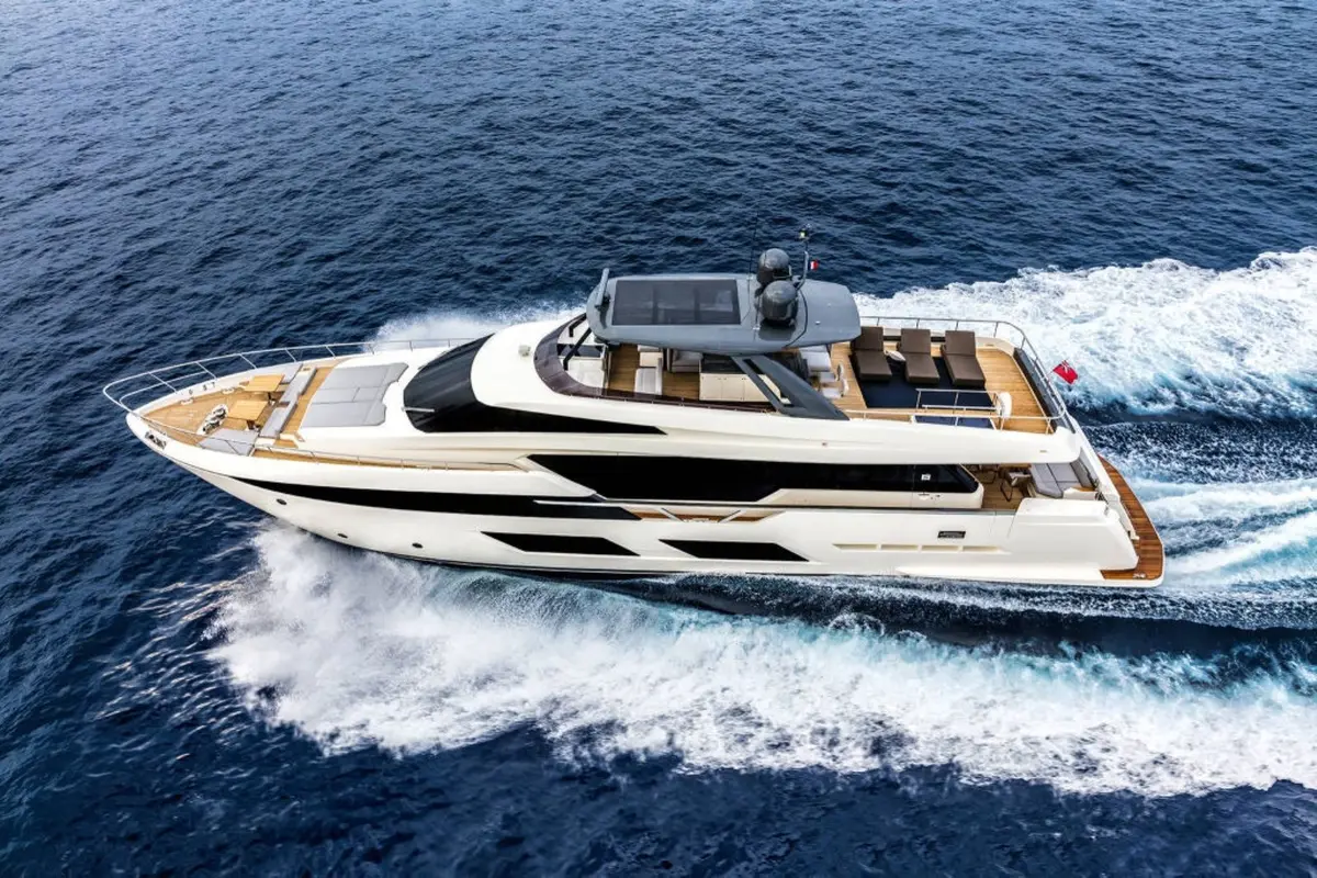 Ferretti 920, exterior — Ibiza Yachts Hire, Ibiza. Ferretti 920 — 28m