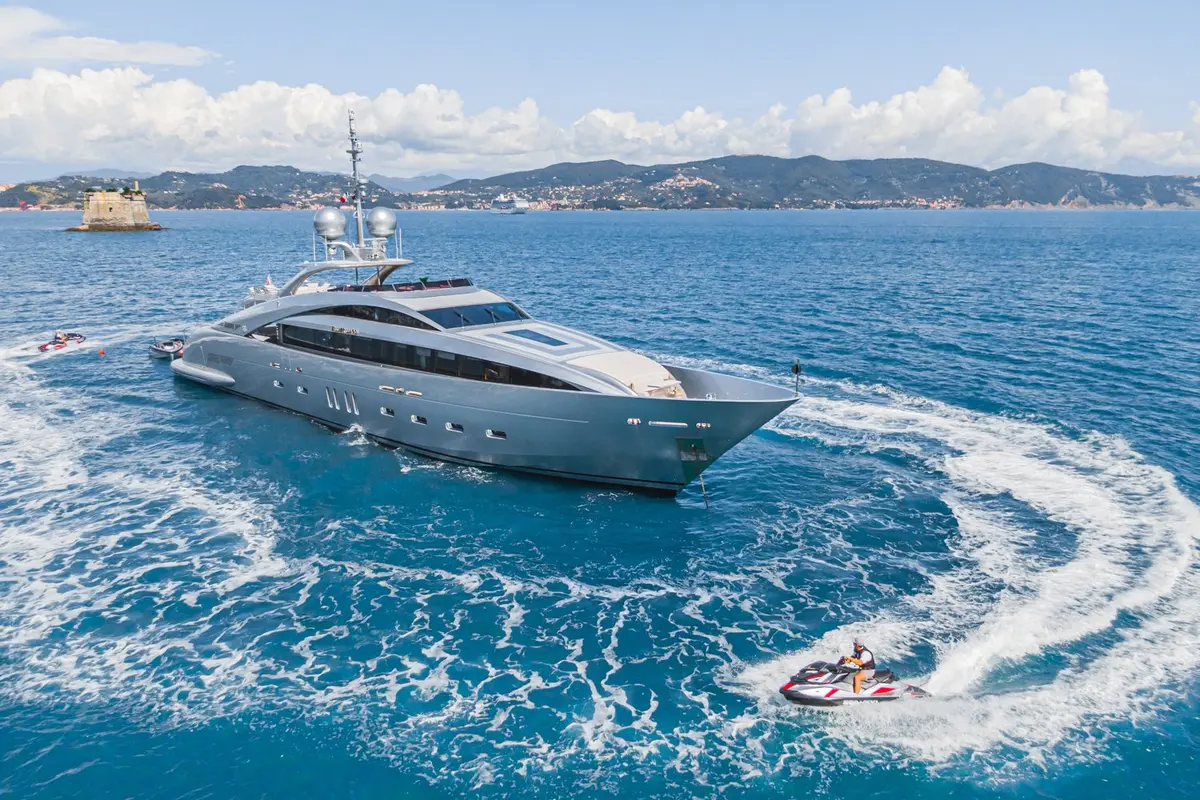 Silver Wind, exterior — Ibiza Yachts Hire, Ibiza. Silver Wind — 44m