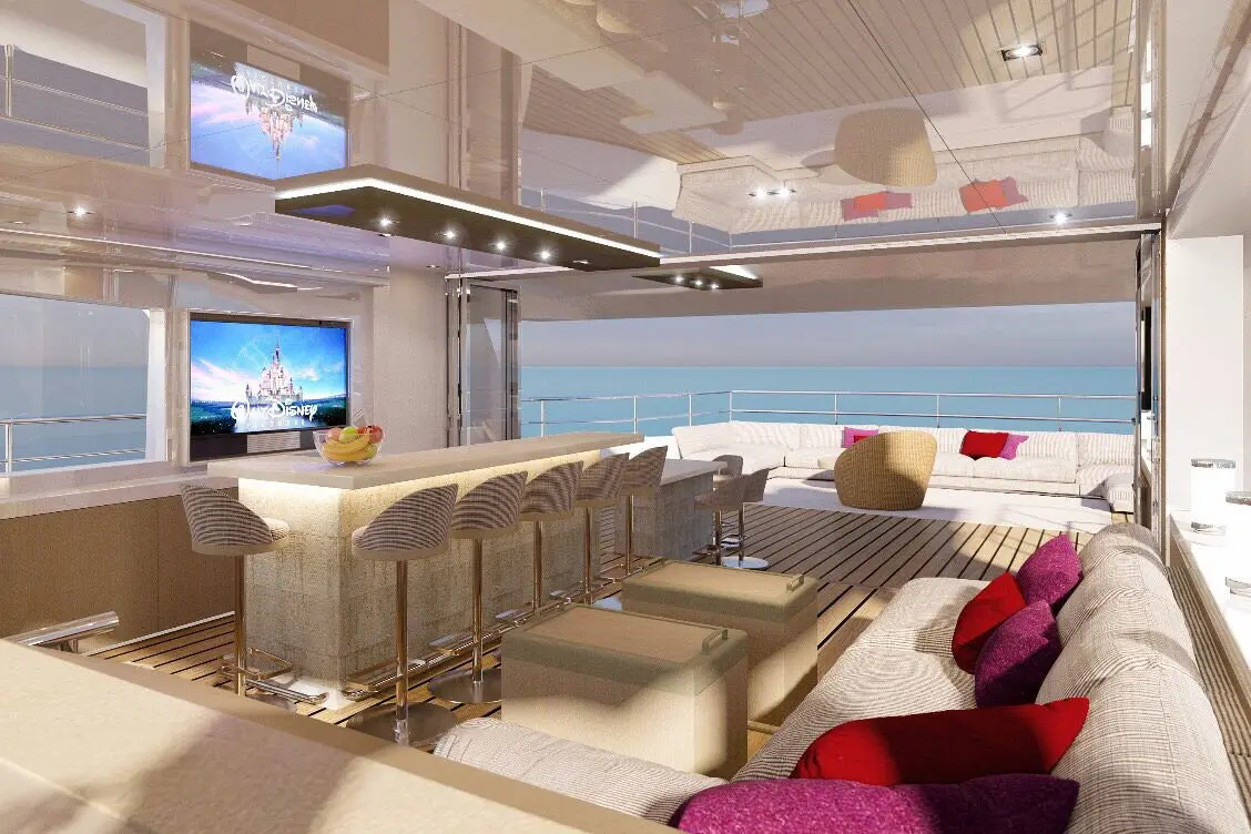 Majesty 100, master cabin — Ibiza Yachts Hire, Ibiza. Majesty 100 — 32m