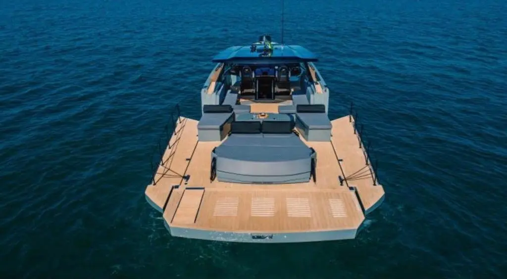 Okean 55, aft deck — Ibiza Yachts Hire, Ibiza. Okean 55 — 16m