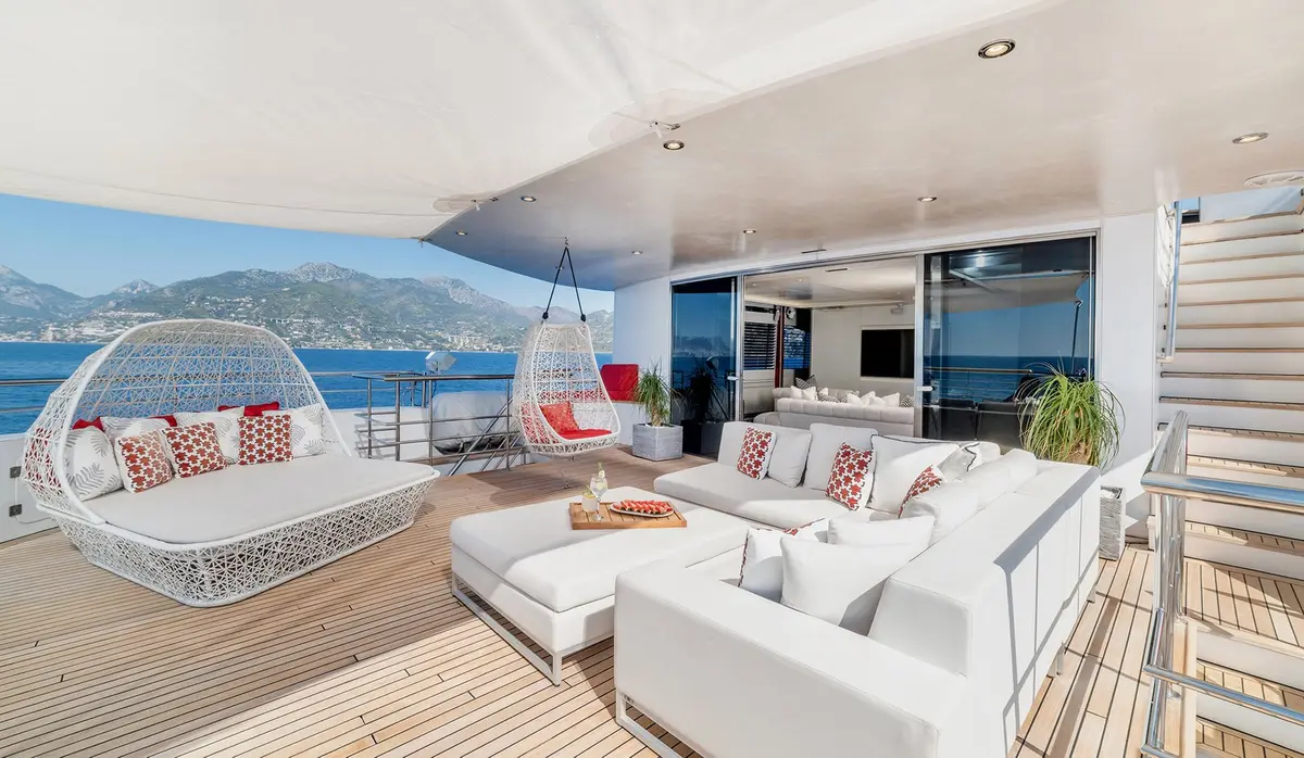 Philip Zepter 50m, flybridge — Ibiza Yachts Hire, Ibiza. Philip Zepter 50m — 50m