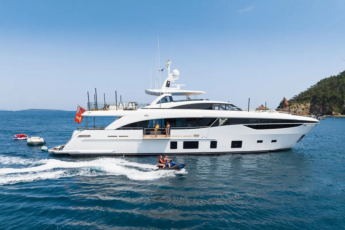 Princess 35M, exterior — Ibiza Yachts Hire, Ibiza. Princess 35M — 35m