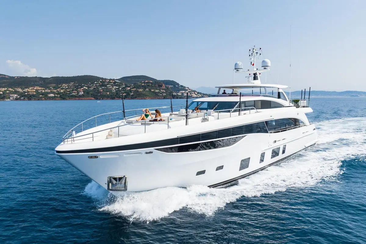 Princess 35M, main deck — Ibiza Yachts Hire, Ibiza. Princess 35M — 35m