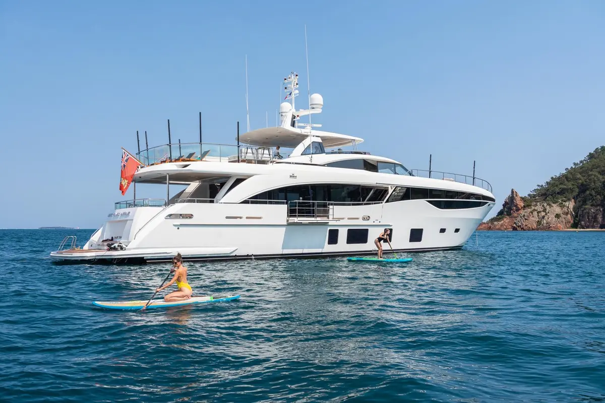 Princess 35M, flybridge — Ibiza Yachts Hire, Ibiza. Princess 35M — 35m