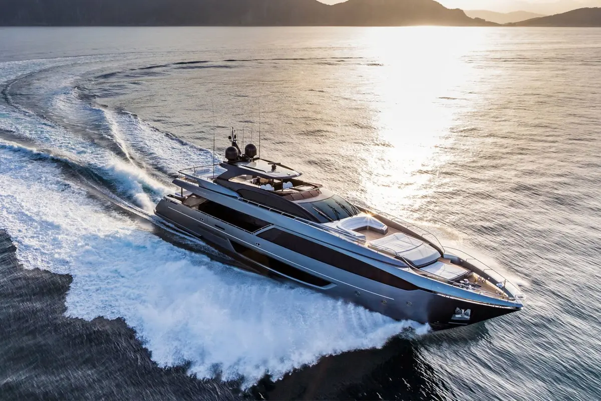 Riva 110, main deck — Ibiza Yachts Hire, Ibiza. Riva 110 — 33m
