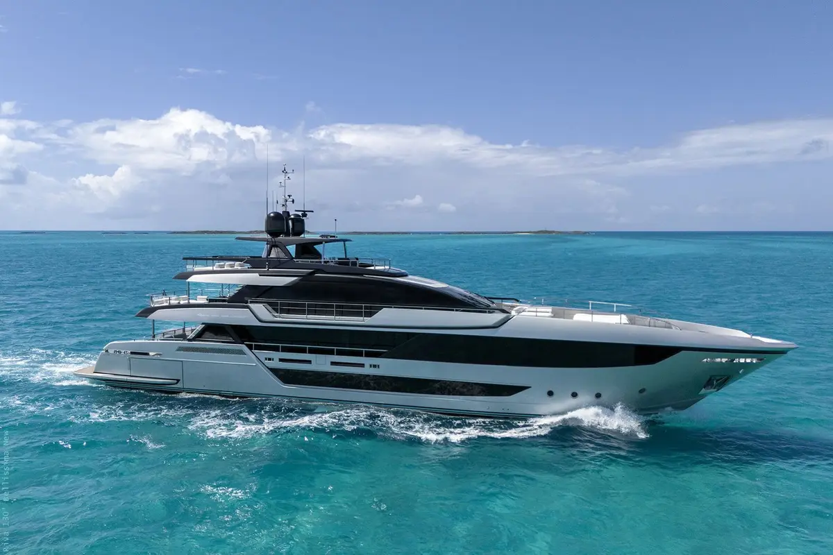 Riva 130, exterior — Ibiza Yachts Hire, Ibiza. Riva 130 — 40m