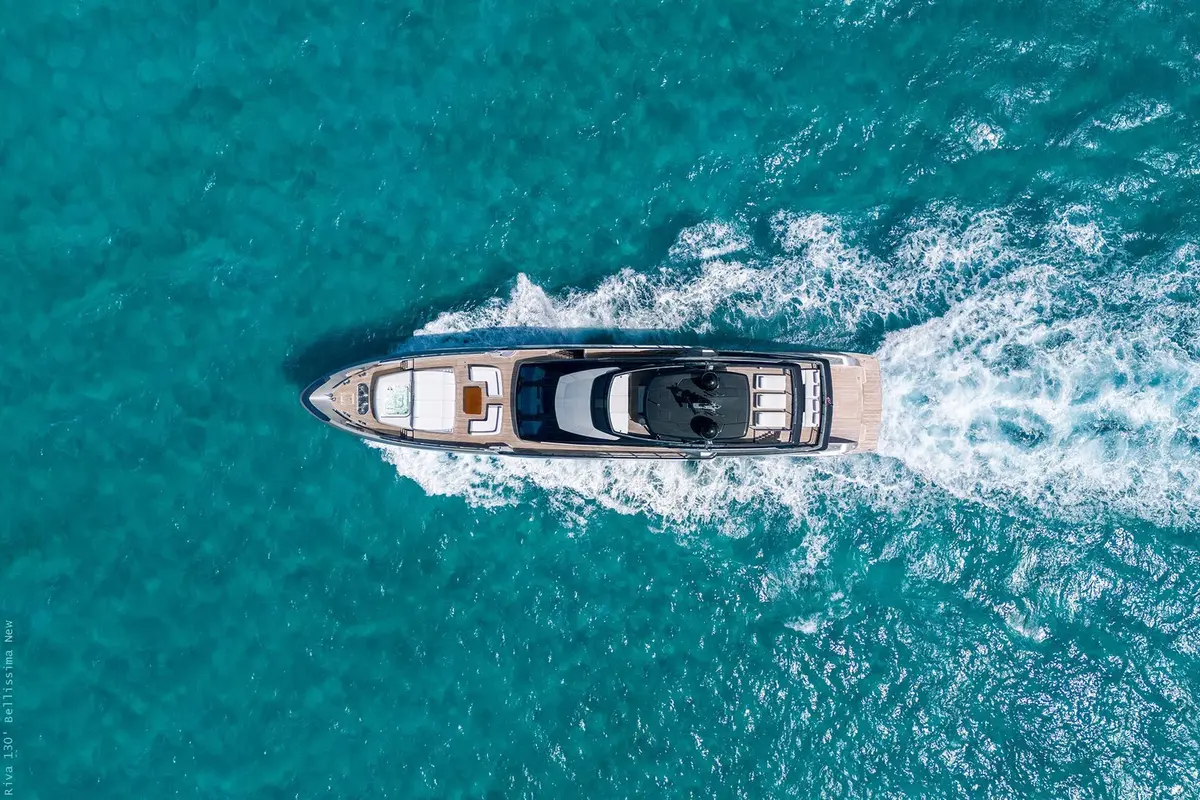 Riva 130, flybridge — Ibiza Yachts Hire, Ibiza. Riva 130 — 40m