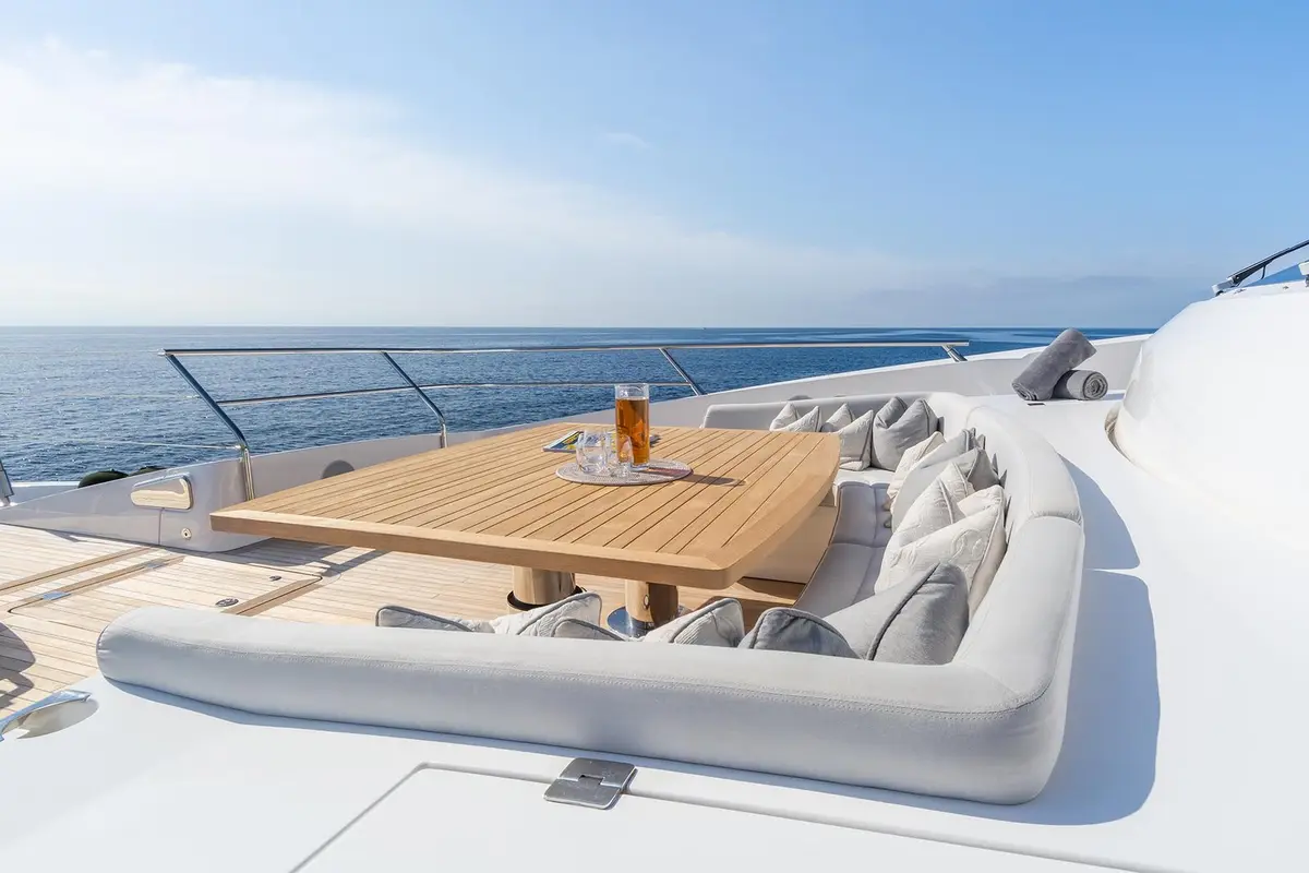 Thumper, flybridge — Ibiza Yachts Hire, Ibiza. Thumper — 40m