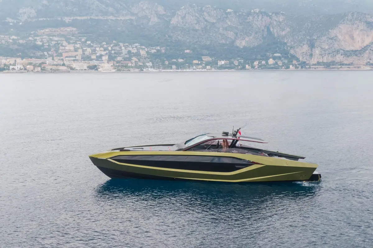 Lamborghini 63, aft deck — Ibiza Yachts Hire, Ibiza. Lamborghini 63 — 20m
